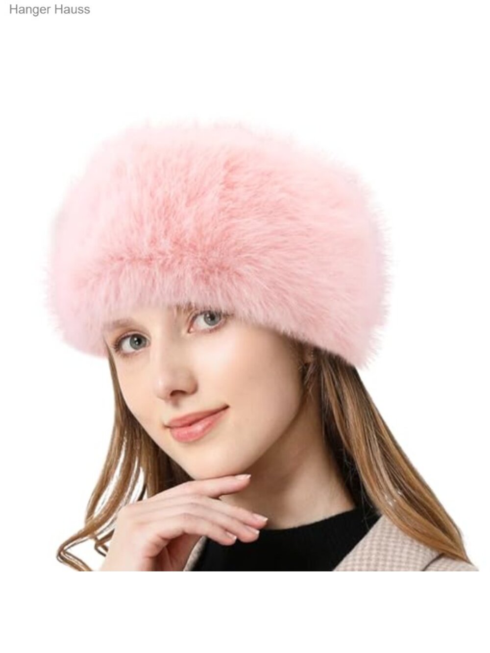 Faux Fur Fleece Lined Winter Headband Ear Warmer